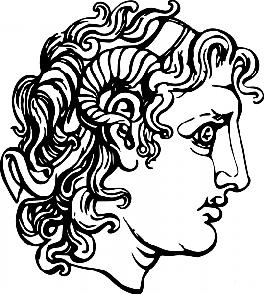 Alexander the Great coloring page image
