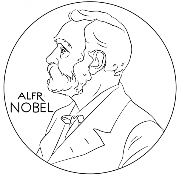 Alfred Nobel coloring page image
