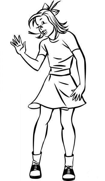 Alice coloring page image