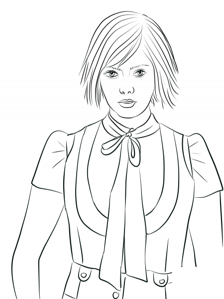 Alice Cullen coloring page image