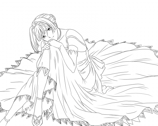 Alice L. Malvin from Pumpkin Scissors Manga coloring page image