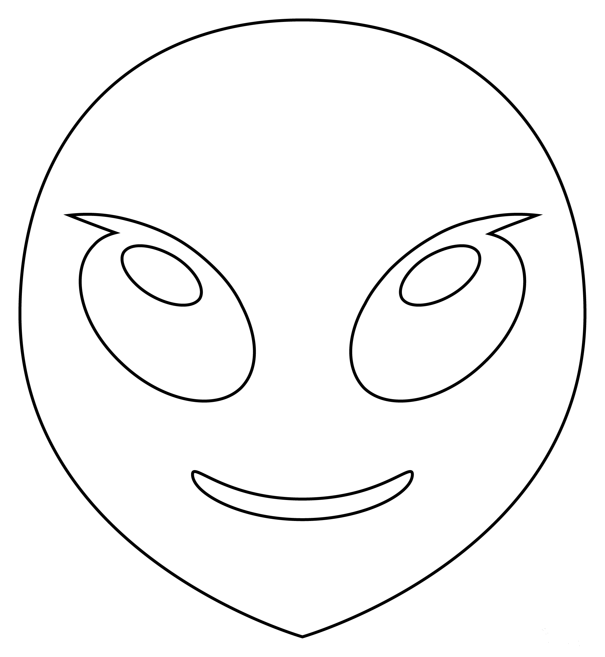 Alien coloring page - ColouringPages