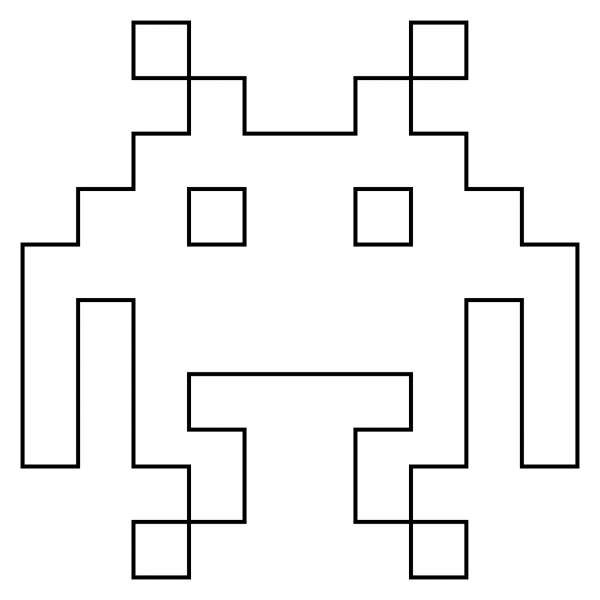 Alien Monster Emoji coloring page image