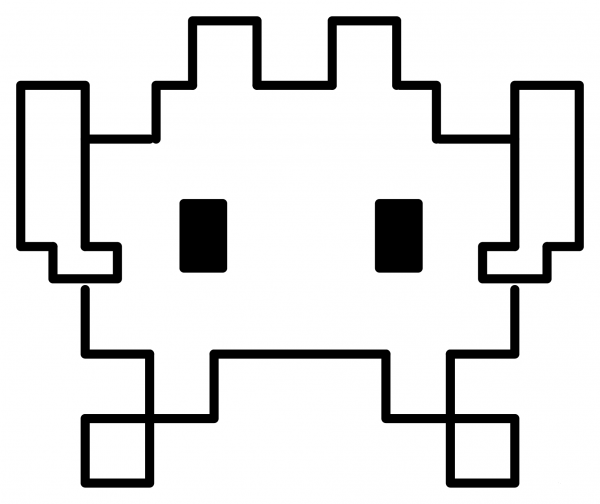 Alien Monster Emoji coloring page image