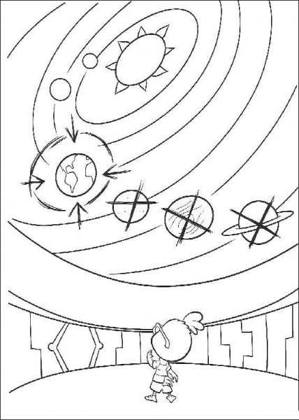 Alien’s plan of invasion coloring page image