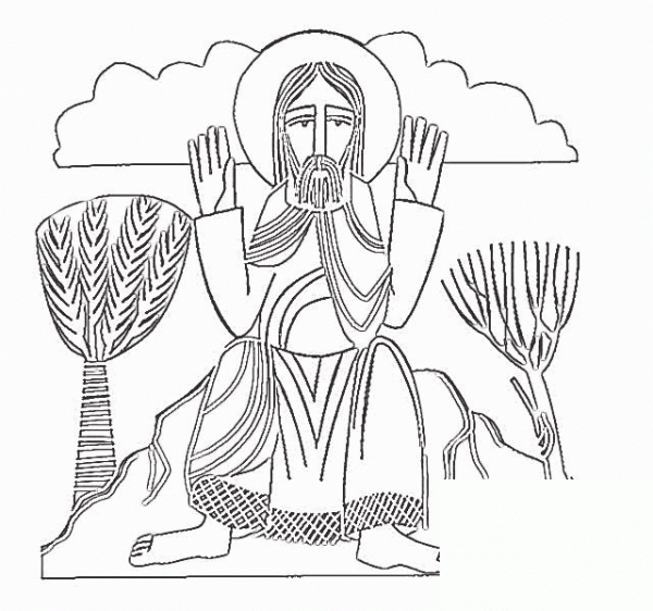All Saints Day  coloring page image