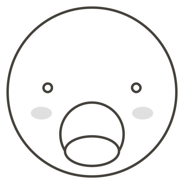 Amazed Face coloring page image