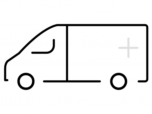 Ambulance Emoji coloring page image