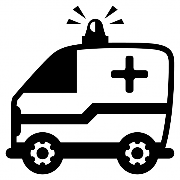 Ambulance Emoji coloring page image