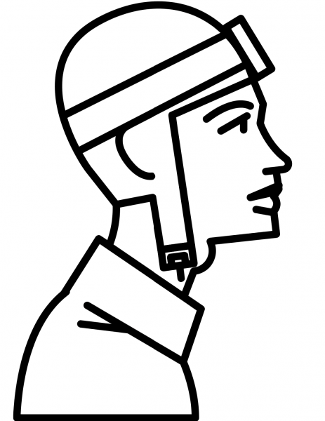 Amelia Earhart coloring page image