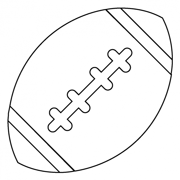 American Football Emoji coloring page image
