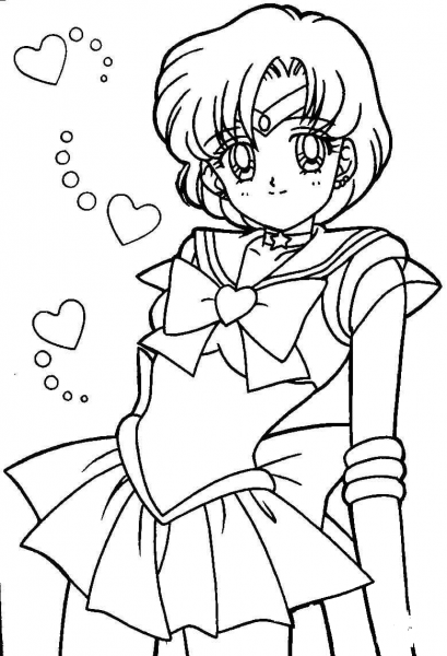 Ami Mizuno  coloring page image