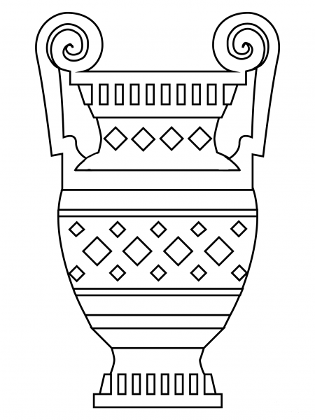 Amphora coloring page image