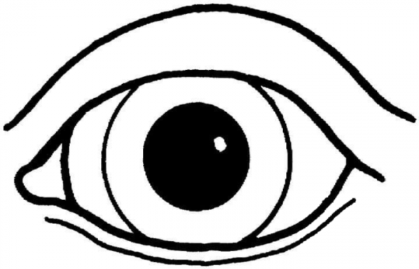 An Eye  coloring page image