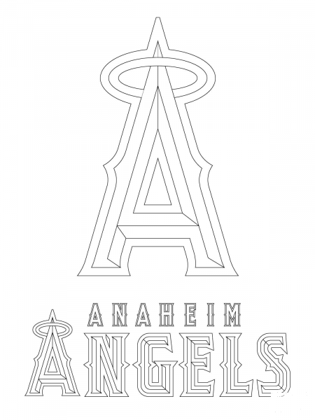 Anaheim Angels Logo  coloring page image