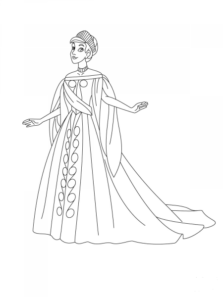 Anastasia coloring page image