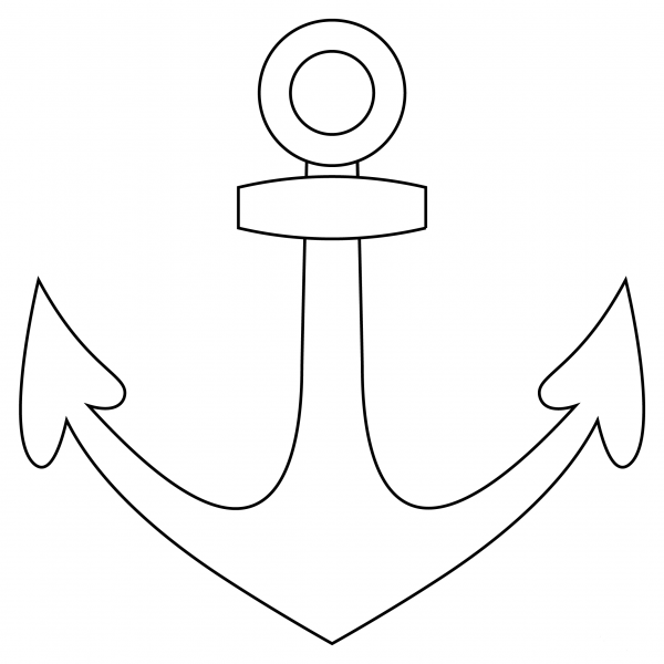 Anchor coloring page image