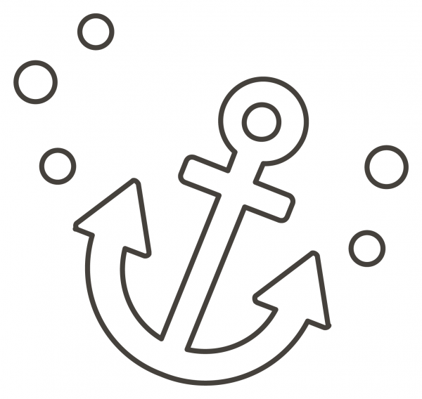 Anchor coloring page image