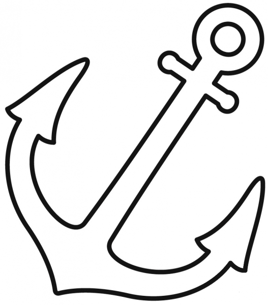 Anchor coloring page image