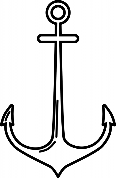 Anchor coloring page image