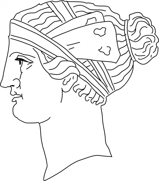Ancient coloring page image