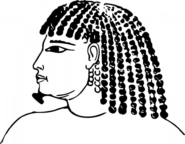 Ancient Egyptian coloring page image