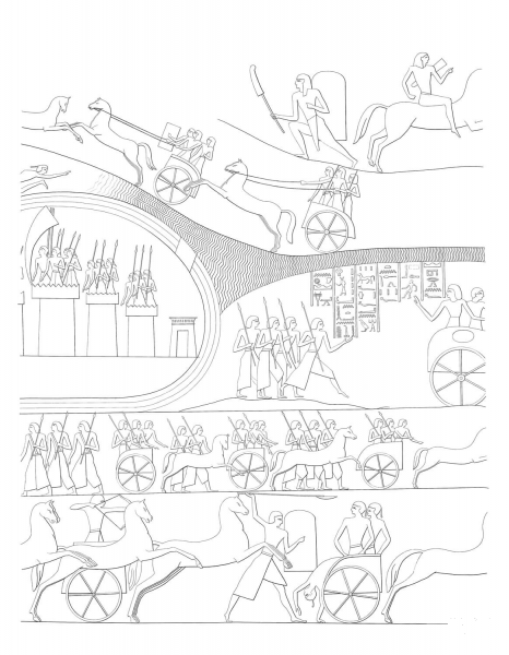 Ancient Egyptian Painting coloring page image