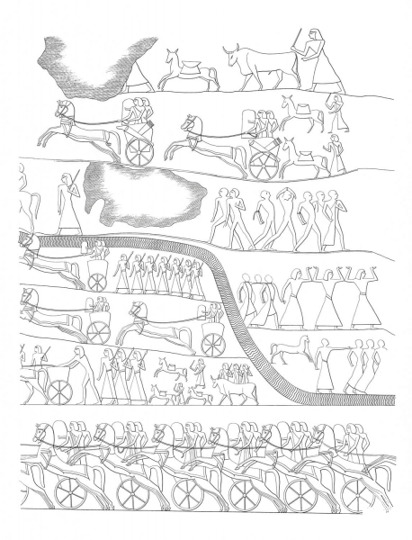 Ancient Egyptian Painting  coloring page image