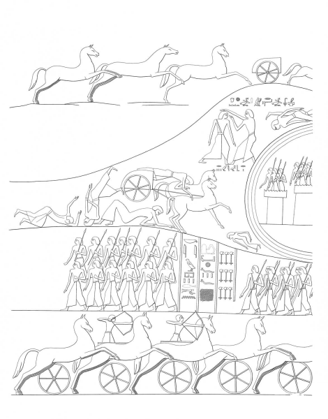 Ancient Egyptian Painting  coloring page image