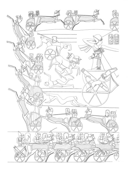 Ancient Egyptian Painting  coloring page image