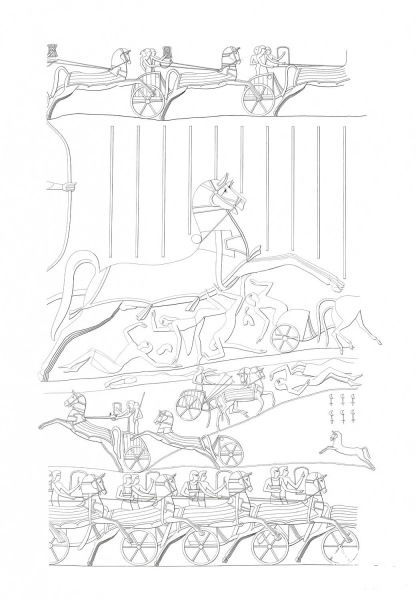 Ancient Egyptian Painting  coloring page image