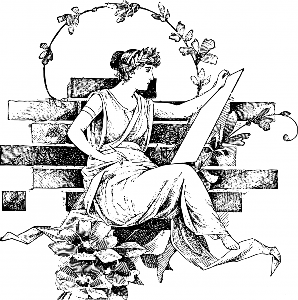 Ancient Greek Woman coloring page image