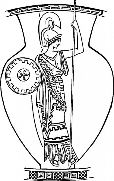 Ancient Vase  coloring page image