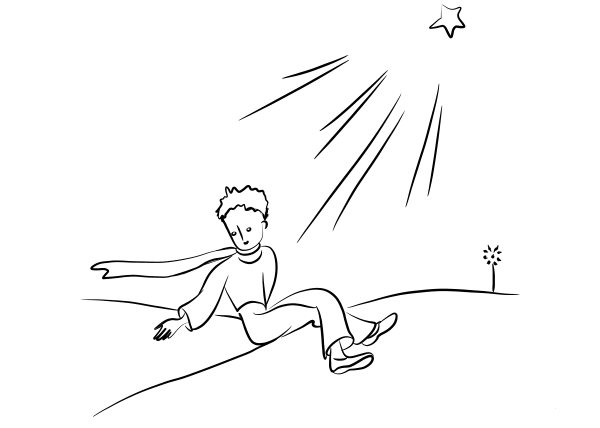‘And He Sat down Because He was Afraid’ coloring page image