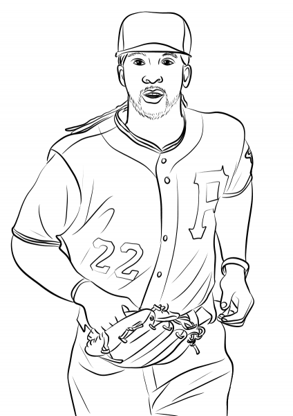 Andrew McCutchen coloring page image