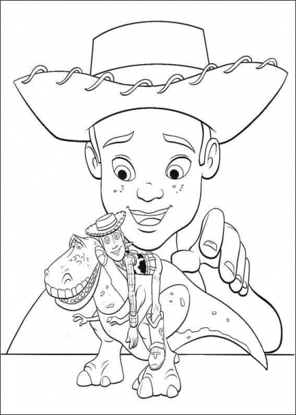 Andy Davis And His Toys  coloring page image