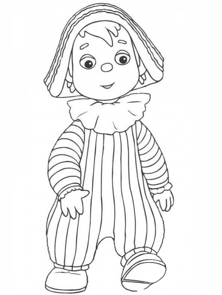 Andy Pandy coloring page image