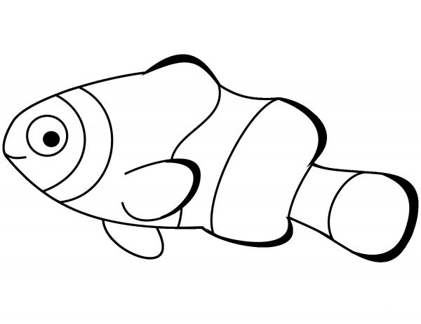 Anemone Fish coloring page image