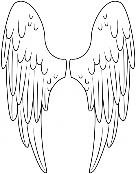 Angel Wings coloring page image