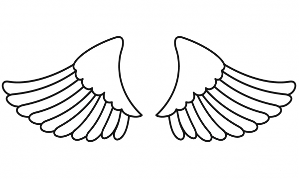 Angel Wings coloring page image
