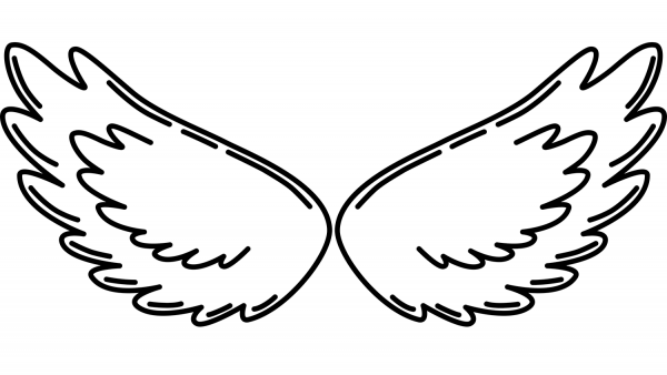 Angel Wings coloring page image