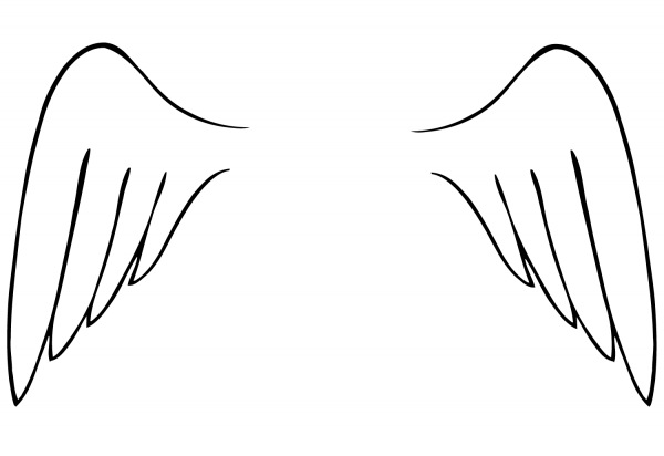 Angel Wings coloring page image