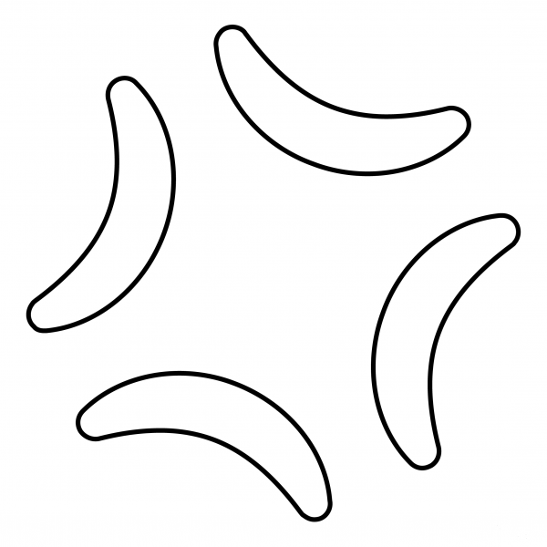 Anger Symbol coloring page image