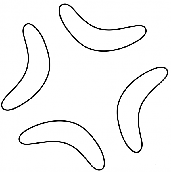 Anger Symbol Emoji coloring page image