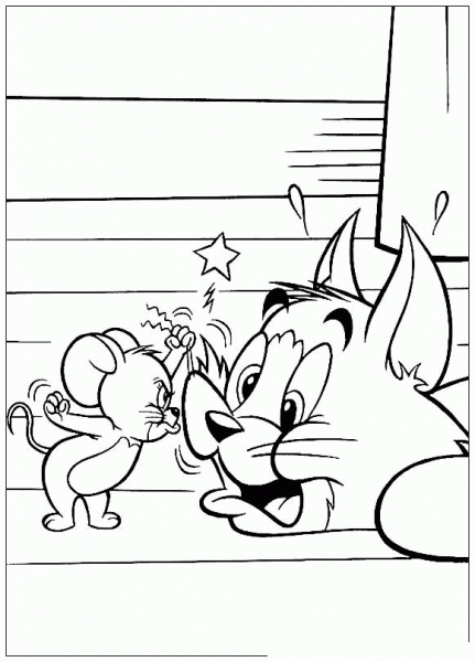Angry Jerry  coloring page image