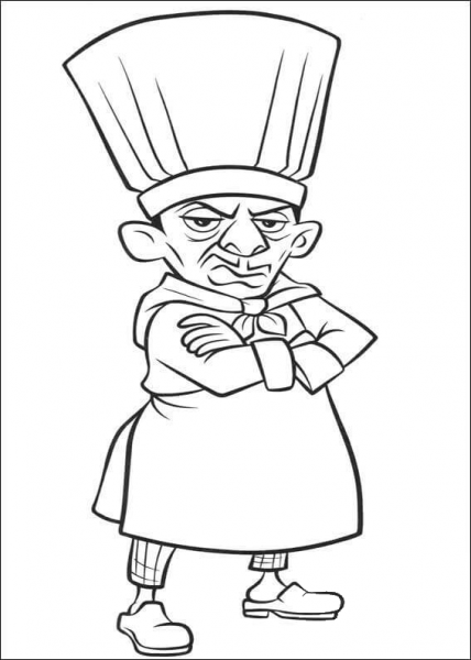Angry Skinner  coloring page image