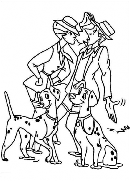 Anita and Roger are discussing coloring page image