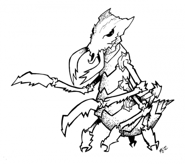 Ankheg coloring page image