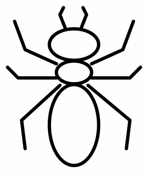 Ant Emoji coloring page image