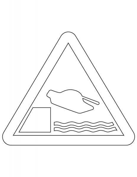 Anti War Sign coloring page image